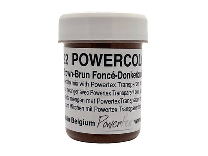 Tørre pigment, Powercolor, nr 0022 - 40ml. – Mørk brun