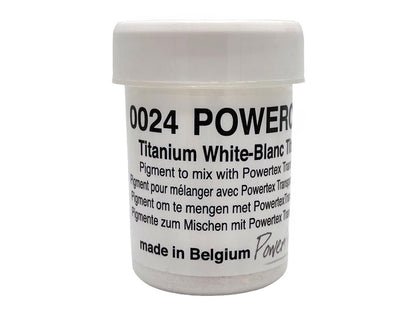 Tørre pigment, Powercolor, nr 0024 - 40ml. – Titanium kvit