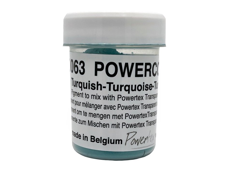 Tørre pigment, Powercolor, nr 0063 - 40ml. – Turkis