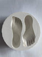 Silikonform, føtter 10,5x10x3,5 cm - utgående vare